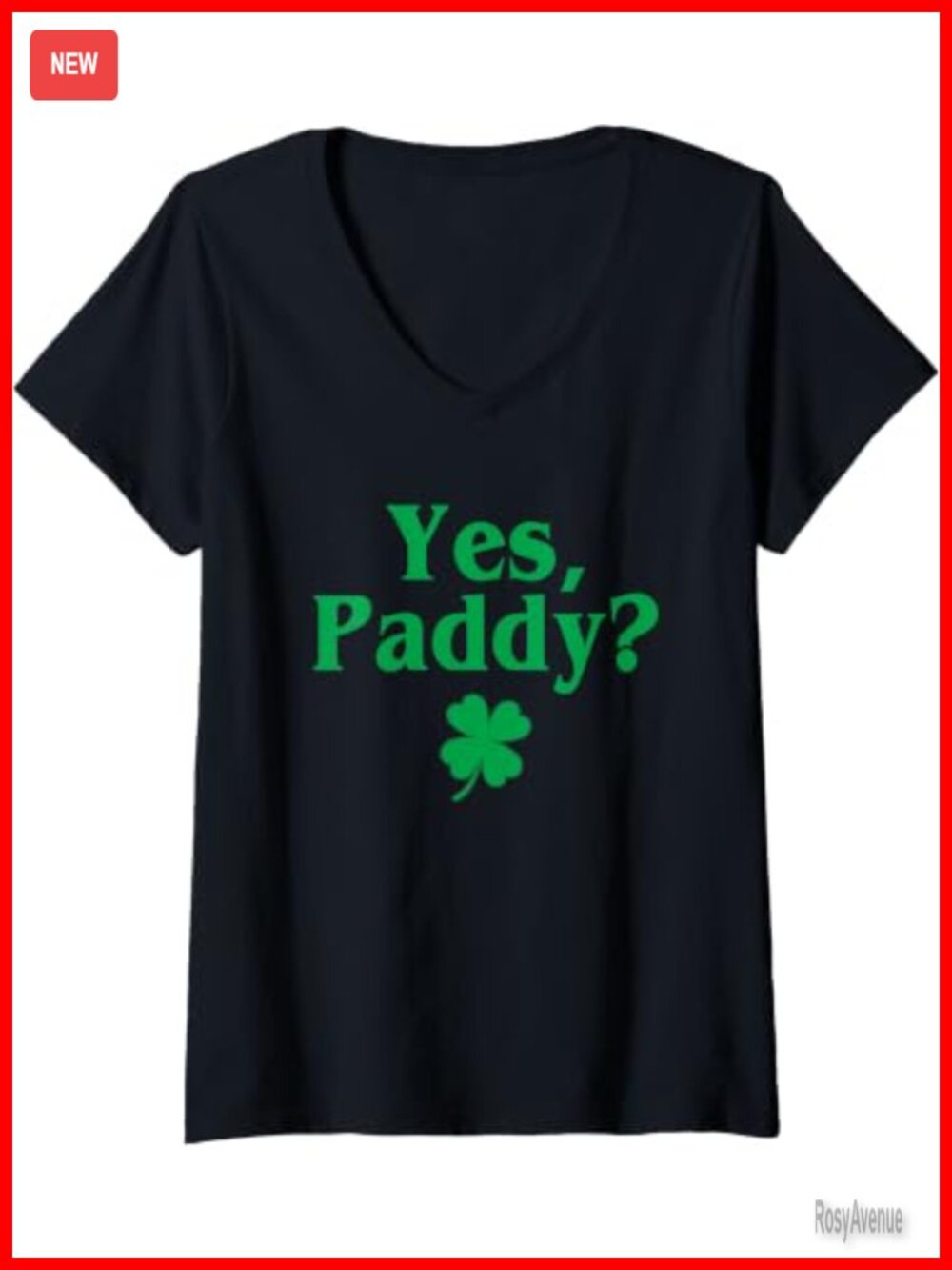 Womens Novelty V-Neck T-Shirt Funny Irish Baby Tee St Paddys Day